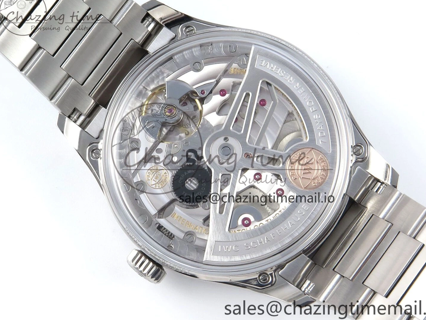 MIROTIME 0324 Portugieser Auto IWC0562A APSF 1:1 Best Edition White RG Dial on SS Bracelet A Unique 6991